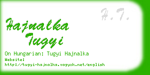 hajnalka tugyi business card